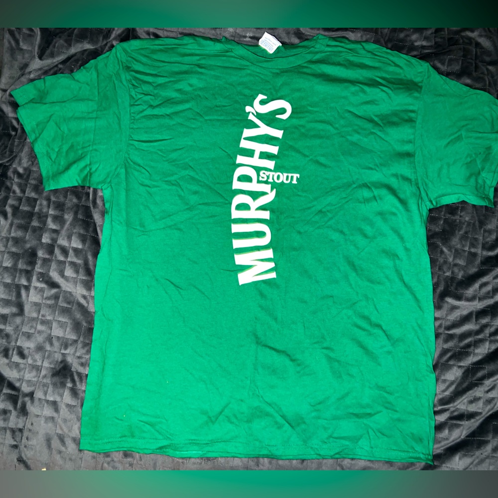 Murphy’s Stout Large L Tee T Shirt Green Beer Ale Mens St Patrick’s Day Irish